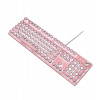 Retro mechanická herná klávesnica 104 kľúč, LED (Retro mechanická herná klávesnica 104 kľúč, LED)
