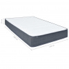 vidaXL Matrac na posteľ boxspring 200x140x20 cm - Biela - 1335-143224