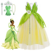 Detské dievčenské šaty princezná Tiana a doplnky 110 - 130 130 cm