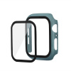 AppleMix Tvrdené sklo + matný rámik pre Apple Watch 44 mm Series 4 / 5 / 6 / SE - tmavozelený