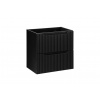 COMAD - Skrinka pod umývadlo 60cm 2 zásuvky NOVA BLACK 5907611663745