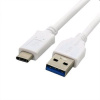 Kabel C-TECH USB 3.0 AM na Type-C kabel (AM/CM), 2m, bílý CB-USB3C-20W C-Tech