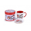 CurePink Dárkový set v plechové krabičce Friends Přátelé You're My Lobster hrnku GP85472 370 ml