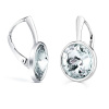 Stříbrné náušnice se Swarovski® Crystals rivoli 12mm čiré VSW001E
