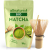 Allnature Matcha Tea 100g & Japonská metlička & Bambusová lyžička Zvýhodnené balenie