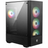 MSI skříň MAG FORGE 112R/ bez zdroje/ levé temperované sklo/ 4x 120 mm A-RGB fan/ 2x USB3.0/ černá (306-7G16X23-809)