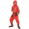 Kostým Ninja draka - 116 cm, červený