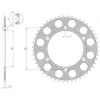 duralová rozeta SUN5-3631-52, SUNSTAR (52 zubov) Beta, Gas Gas, Husqvarna,Suzuki