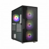Fortron skříň Midi Tower CUT592, průhledná bočnice, E-ATX, 4x ARGB ventilátor POC0000155
