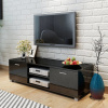 vidaXL TV skrinka, lesklá čierna 140x40,5x35 cm - Čierna - 26803-168101