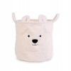 Kôš na hračky Childhome Teddy 40x40x40 cm biely