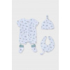 Sada pre bábätká Mayoral Newborn 4-pak tyrkysová farba, 9910 9910.1A.Newborn.PPYH 75