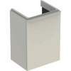 Geberit Smyle Square Skrinka pod malé umývadlo 44x36cm,ľavá,závesná,1 dv,pieskovosivá lesk GEB 500.351.JL.1