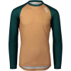 POC MTB PURE LS JERSEY MOLDANITE GREEN/ARAGONITE BROWN