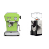 Ascaso Dream ONE, Fresh Pistachio + Eureka Mignon Perfetto, NX black