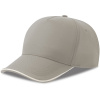 Atlantis Headwear Kšiltovka Recy Five Piping, 5 panelová, sandwich COT33028231899-grey/white UNI Šedá/bílá