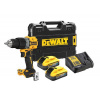 DeWALT Náradie - 18V AKU vŕtačka s príklepom, 2x aku 5,0 Ah POWERSTACK, nabíjačka DCD805H2T