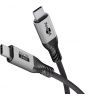 Kábel USB 4 Gen 3x2, Typ C CM/CM 1.5m, 80Gbps, PD 240w 48V5A, oplet, čierny