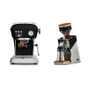 Ascaso Dream PID, Dark Black + Eureka Mignon Single Dose PRO, Chrome & Oak