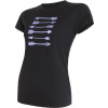 Dámské merino tričko SENSOR Merino active pt arrows černá Velikost: M, Barva: černá