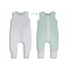 Sleepee Celoročný spací vak s nohavicami Melange Grey/Mint XS Veľkosť: XS