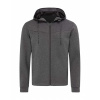 STEDMAN RECYCLED SCUBA JACKET ST5840 / Pánska mikina z recyklovaného materiálu - anthra melír XXL