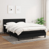 Box spring postel s matrací černá 140x200 cm textil Černý 3140379