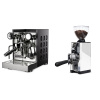 Rocket Espresso Appartamento TCA, black/black + Eureka Mignon Libra 65 All Purpose, CR white