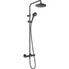 Hansgrohe Sprchový systém Vernis na stěnu s termostatickou baterií černá 26089670