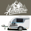 Šablóna na maľovanie na auto ADVENTURE HORY STROMY OFF ROAD 94x60 cm