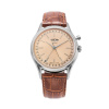 Vulcain Cricket President 39 mm - Pale Salmon - Brown Alligator + 5 rokov záruka a darček ZADARMO