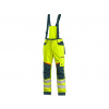 Nohavice CXS BEDFORD, výstražné, pánske, softshell, žlto-petrolová Veľkosť: 46