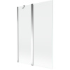 Mexen Mist sprchová zástena 2-krídlová 120 x 150 cm, transparentná, chróm - 8A9-120-011-01-00