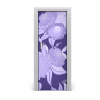Samolepiace fototapety na dvere kvetinový vzor 75x205
