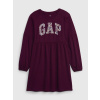 GAP 793146-00 Dětské šaty s logem Vínová - XL