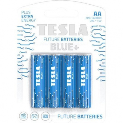 TESLA BLUE+ Zinc Carbon baterie AA (R06, tužková, blister) 4 ks 1099137197