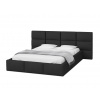 Wilsondo Čalúnená manželská posteľ s úložným priestorom Dony - čierna Rozmer: 160x200
