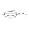 Nerezová panvica WOK KITCHISIMO Chef 28cm nepriľnavý povrch