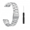 eses Masívny celokovový remienok pre Garmin EasyFit/QuickFit 26 mm Farba: strieborná