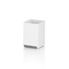 KELA Pohár Cube polyresin bílá KL-23692