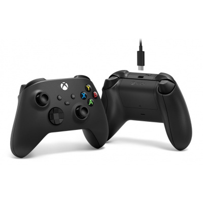 Xbox Wireless Controller černý + USB-C kabel 1V8-00002 Microsoft