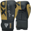 RDX Boxerské rukavice F4 (zlatá/černá) váha/velikost: 10