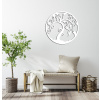 drevo zivota Drevený obraz na stenu INNOGEN Farebný vzor: Biela, Priemer: 40