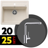 BLANCO SET 07-A 25 LEGRA 6 biela soft + MILA chróm
