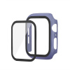 AppleMix Tvrdené sklo + matný rámik pre Apple Watch 44 mm Series 4 / 5 / 6 / SE - fialové