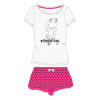 Snoopy - licence Dievčenské pyžamo - Snoopy 5204492, sivý melír / ružové kraťasy Farba: Sivá, Veľkosť: 152