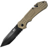 Smith & Wesson® Nôž zatvárací M&P 1100076 kombinované tanto ostrie, s rezákom TAN