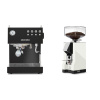 Ascaso Steel DUO, Black + Eureka Mignon Silenzio 55, CR white