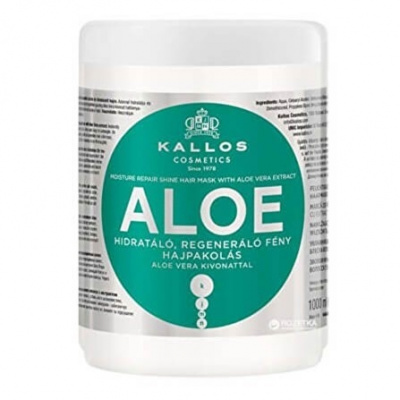 KALLOS KJMN Aloe Hair Mask 1000ml - hydratačná maska s Aloe Vera na suché vlasy