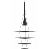 Závesná lampa Enigma 42,5 cm čierna